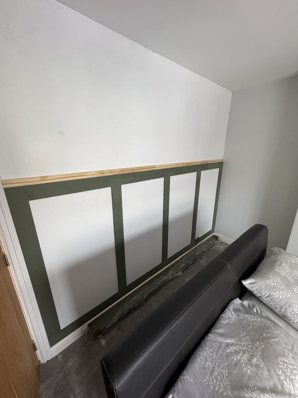 Bedroom wall panelling